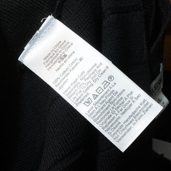 NWT J. Crew Pleated Cotton Sweater Shift Dress in Jet Black size XXL - Picture 12 of 12